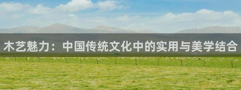 安信esp12：木艺魅力：中国传统文化中的实用与美学结合